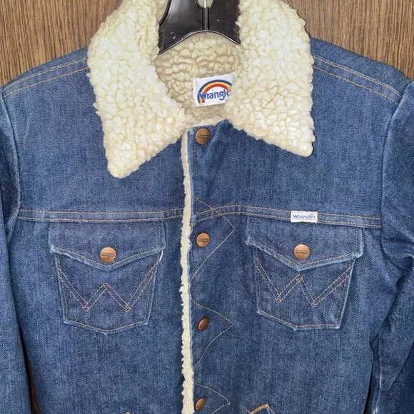 Men's Vintage Wrangler 70’s Wrangle Wrange Coat Size Small - Picture 2 of 5
